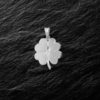 silver pendant 4 leaf clover