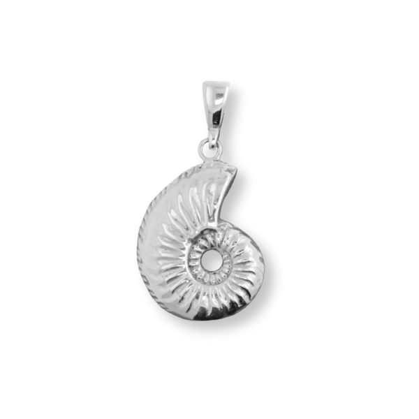silver pendant big shell