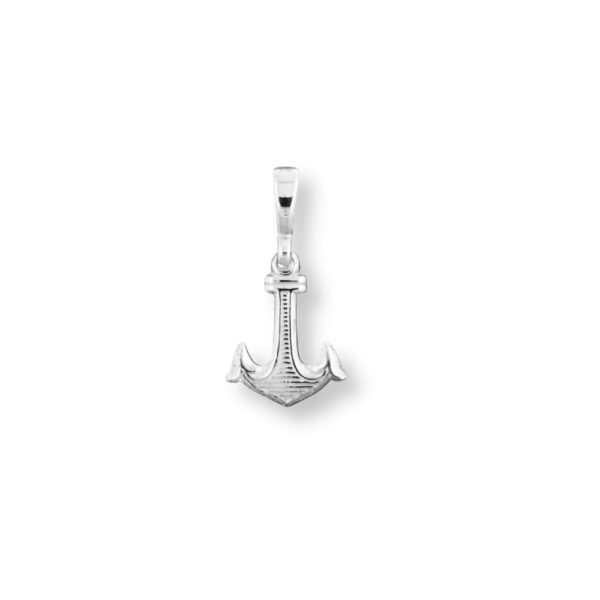 silver pendant decorated anchor