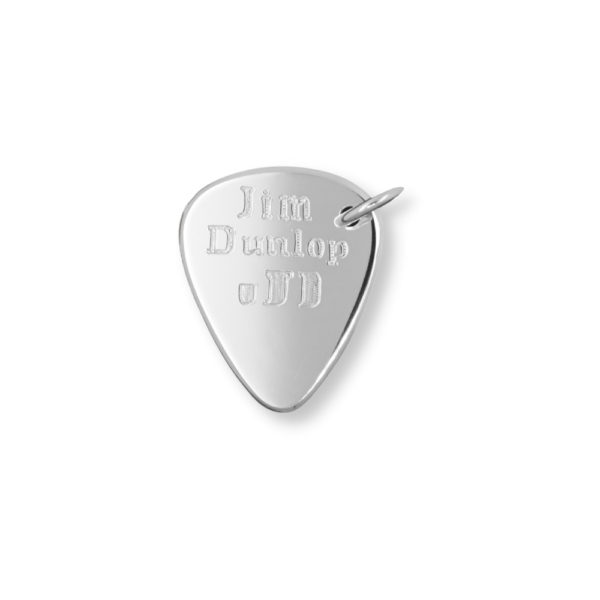 silver pendant guitar pick