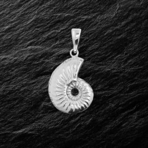 silver pendant large shell