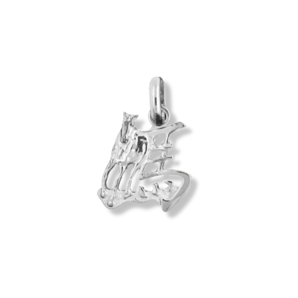 silver pendant chinese zodiac horse