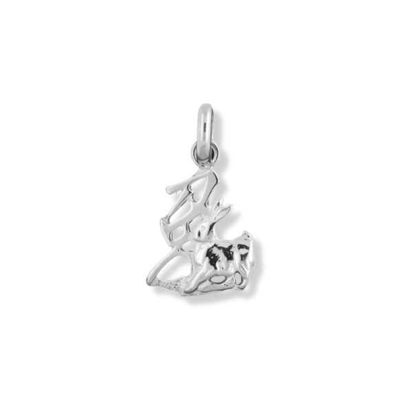 silver pendant chinese zodiac rabbit