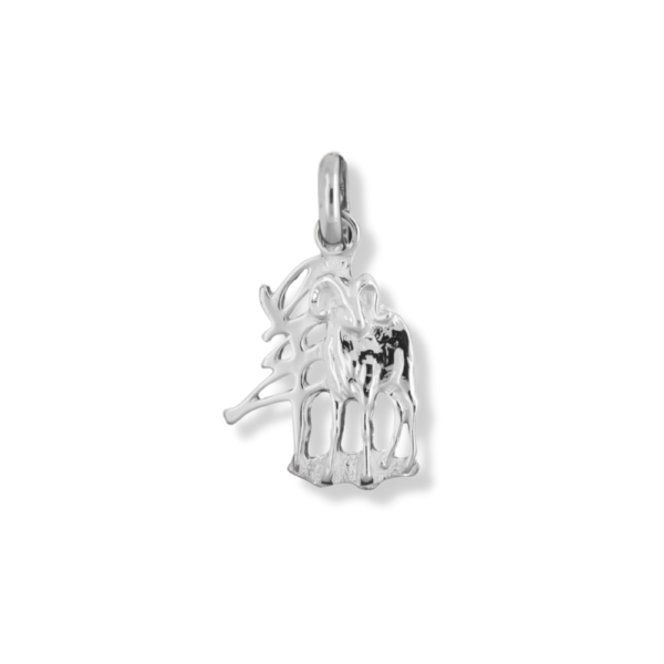 silver pendant chinese zodiac goat